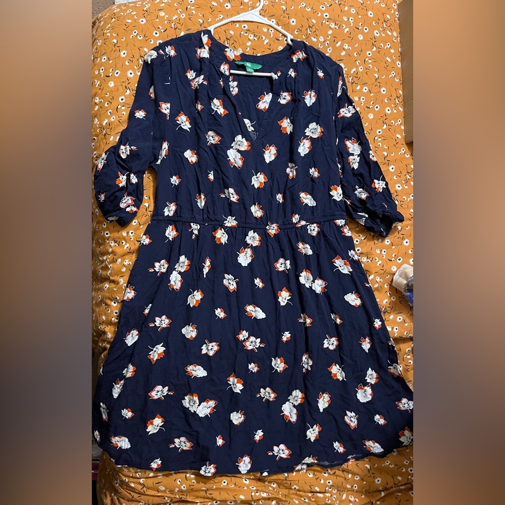DIP blue floral dress(1x)